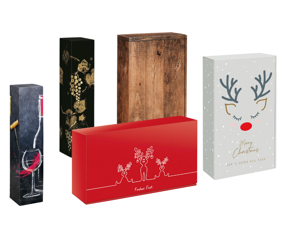 Wein in schönen Präsentverpackungen verschenken